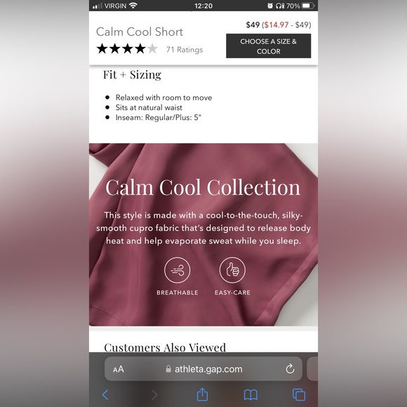 Athleta Calm Cool Shorts - Picture 8 of 8